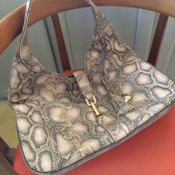 gili snakeskin purse